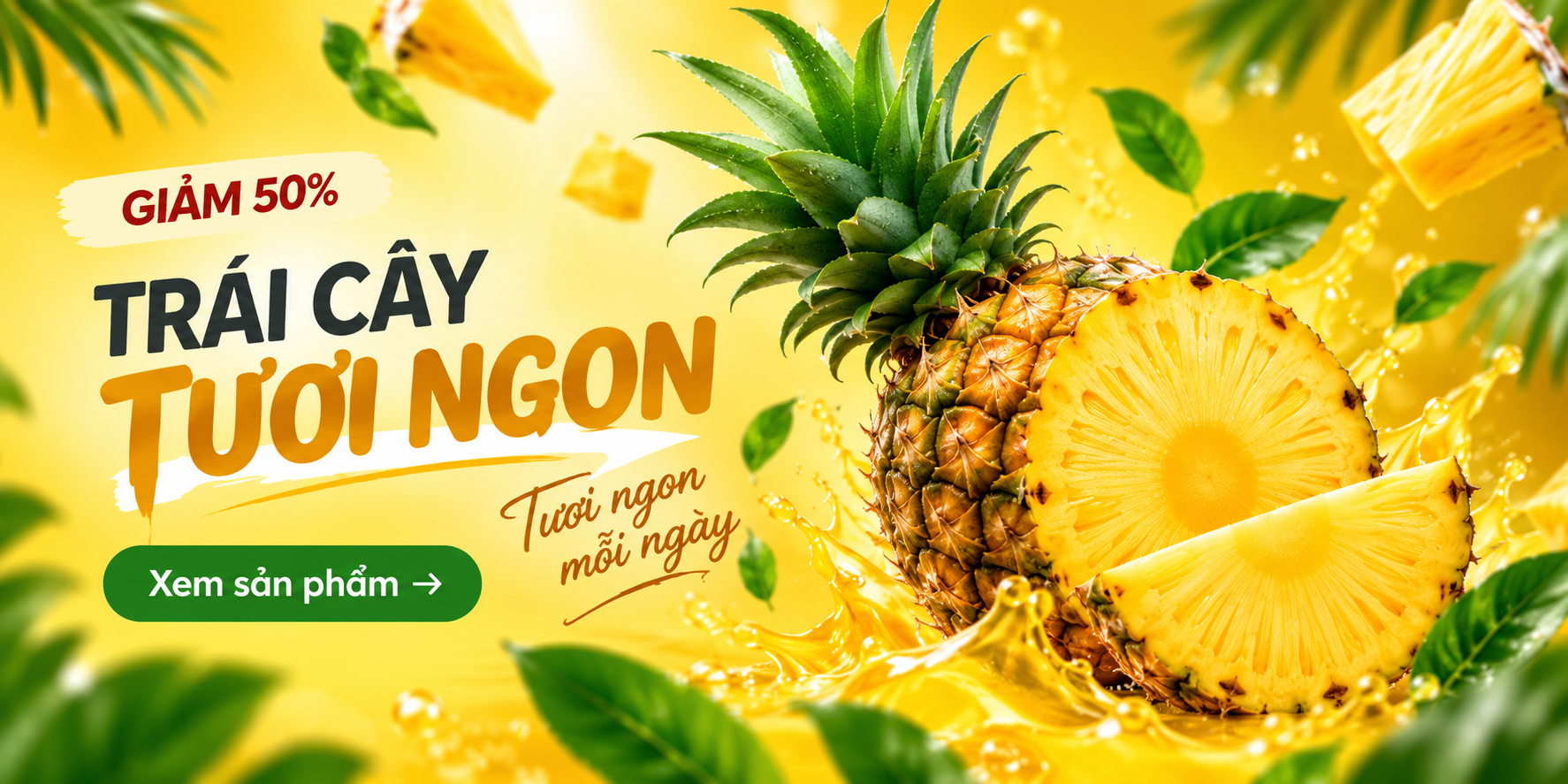 Giảm 50% Trái Cây Tươi Ngon - Thiên Ngải Sơn